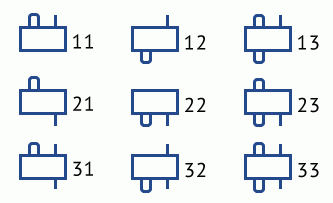 Схема 9.2. Варианты сборки редукторов ВКУ-610, ВКУ-765, ВКУ-965